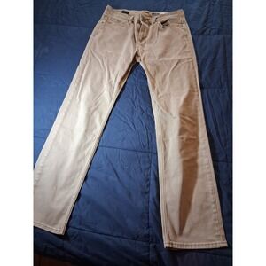 Volcom Mens Solver Modern Straight Gray Jeans Size 32x30